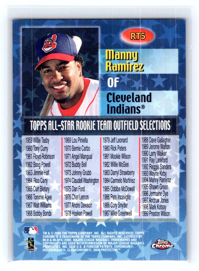 2000 Topps Chrome #RT5 Manny Ramirez All-Star Rookie Team
