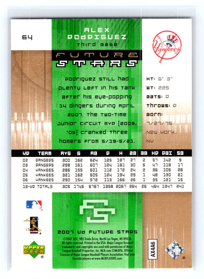 2007 Upper Deck Future Stars #64 Alex Rodriguez