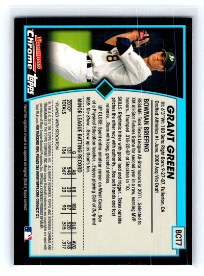 2011 Bowman Chrome #BCT7 Grant Green Bowman Chrome Throwbacks