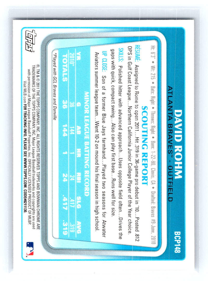 2011 Bowman Chrome 