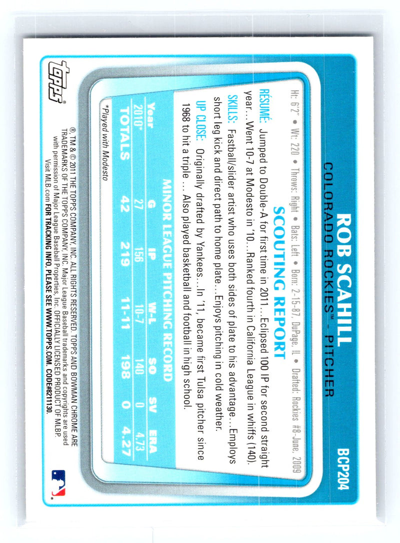2011 Bowman Chrome 