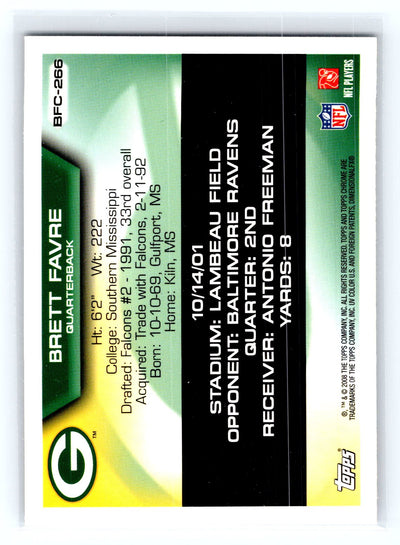 2008 Topps Chrome #BFC-266 Brett Favre Brett Favre Collection