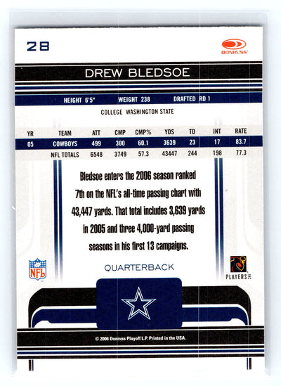 2006 Donruss Gridiron Gear #28 Drew Bledsoe