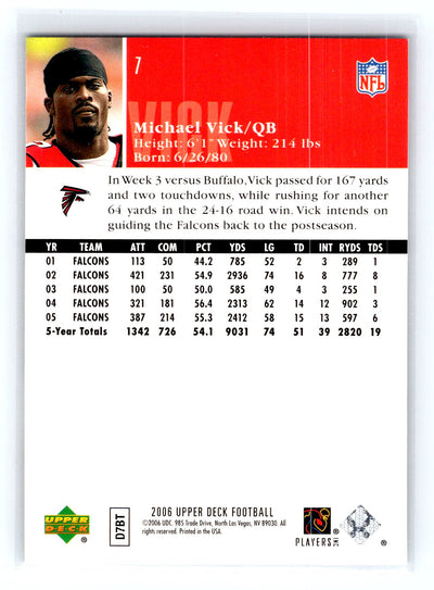 2006 Upper Deck #7 Michael Vick