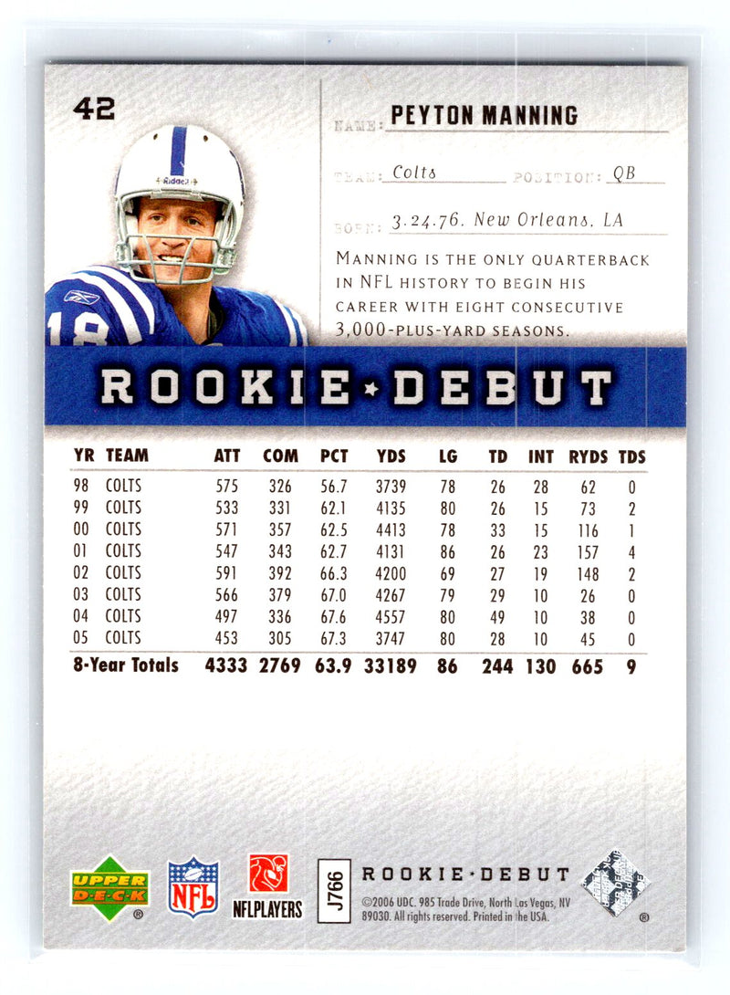 2006 Upper Deck Rookie Debut 