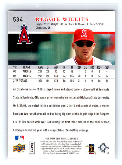 2008 Upper Deck #534 Reggie Willits