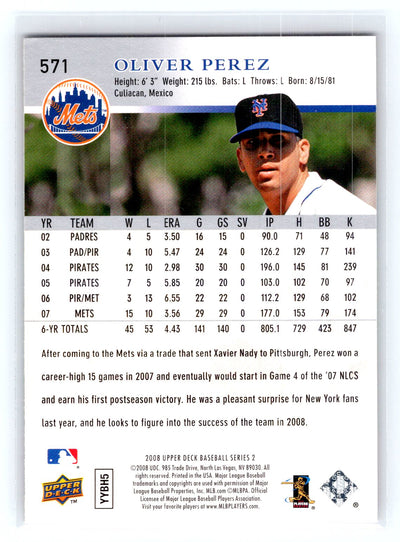 2008 Upper Deck #571 Oliver Perez