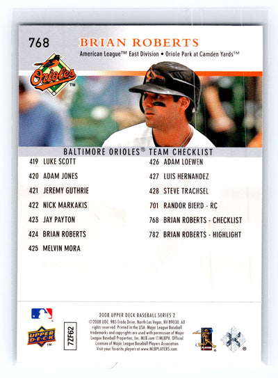 2008 Upper Deck #768 Brian Roberts