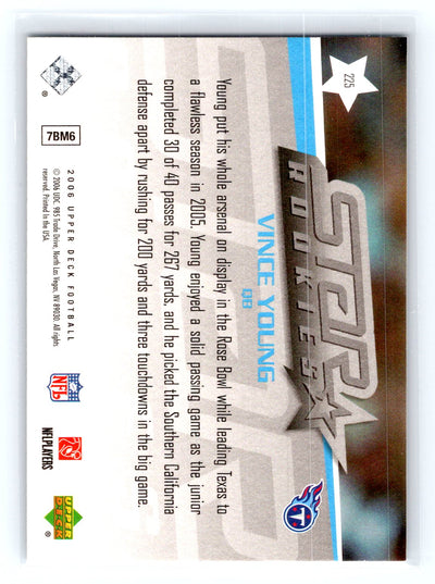 2006 Upper Deck #225 Vince Young Rookie Exclusive Edition Star Rookies