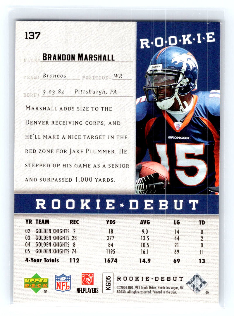 2006 Upper Deck Rookie Debut 
