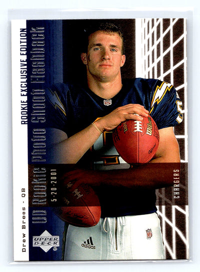 2006 Upper Deck #PSF-DB Drew Brees Rookie Exclusive Edition UD Rookie Photo Shoot Flashback
