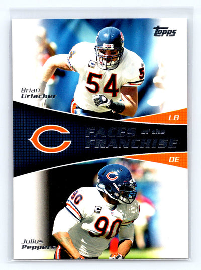 2011 Topps #FF-UP Brian Urlacher / Julius Peppers Faces of the Franchise
