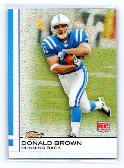 2009 Finest #83 Donald Brown Pigskin Refractors