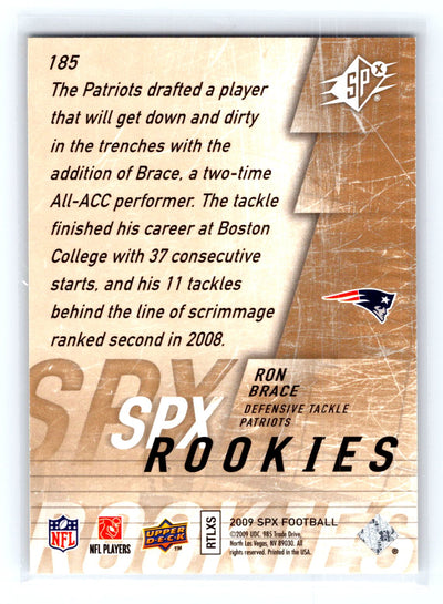 2009 SPx #185 Ron Brace #/799