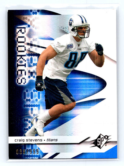2008 SPx #101 Craig Stevens #/999