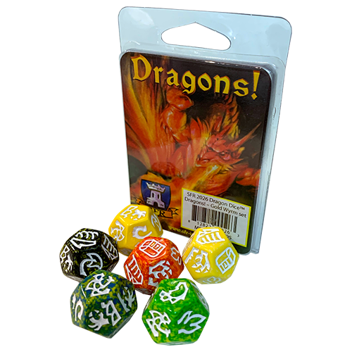 Dungeon Dice: Dragons! Expansion - Gold Wyrm Set