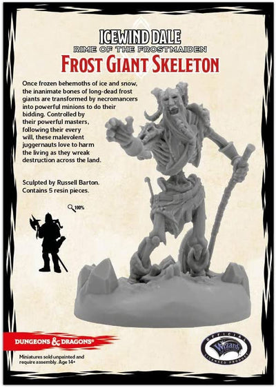 D&D Collector's Series: Icewind Dale - Rime of the Frostmaiden - Frost Giant Skeleton