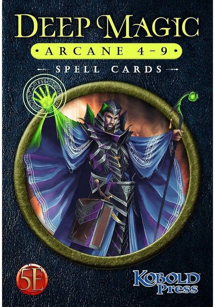 Deep Magic Spell Cards: Arcane - Spell Levels 4-9 5e