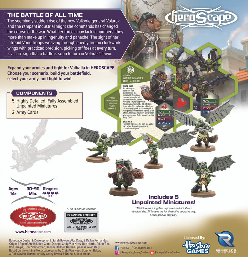 Heroscape: Rising Tide - Wing Commander Harrigan Army Expansion