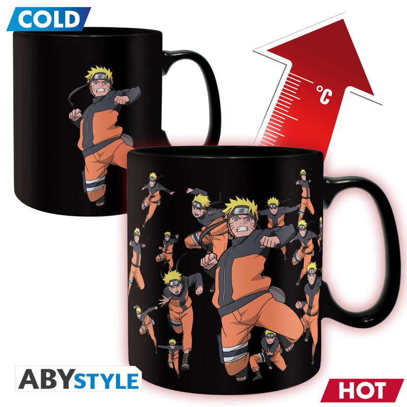 Naruto Shippuden Clone Jutsu Magic Mug and Coaster Set