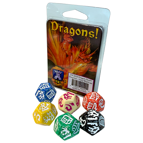 Dragon Dice: Dragons! Expansion - Ivory Wyrm Set