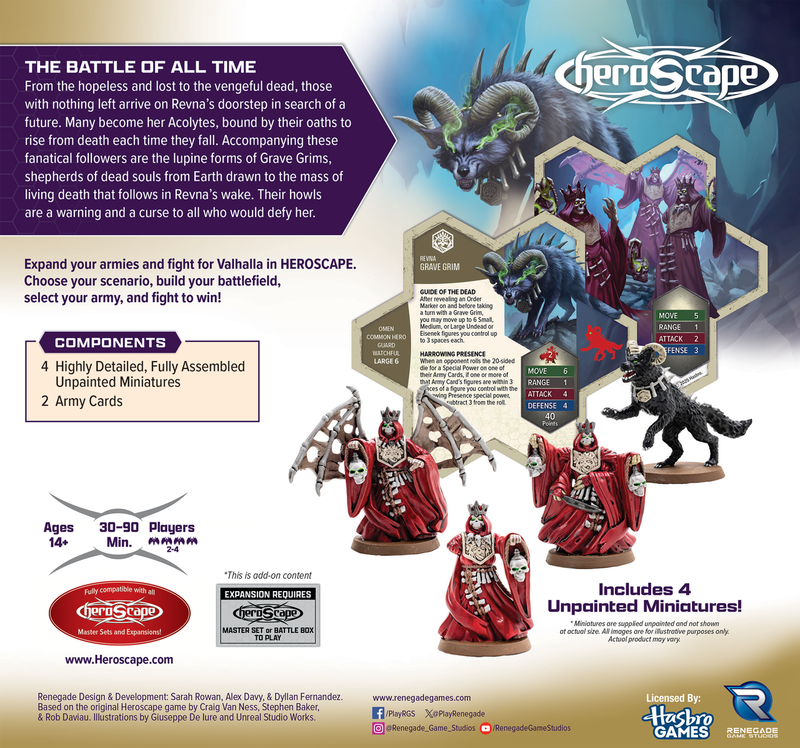 Heroscape - Revnan Acolytes and Grave Grim Army Expansion