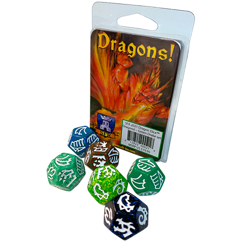 Dragon Dice: Dragons! Expansion - Green Drake Set
