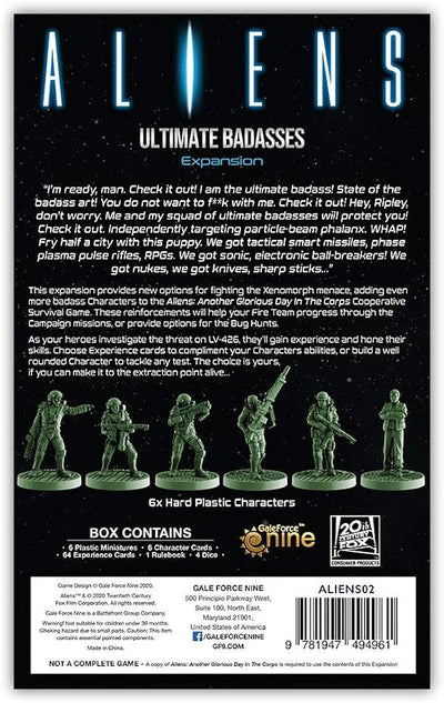 Aliens Board Game: Ultimate Badasses Expansion