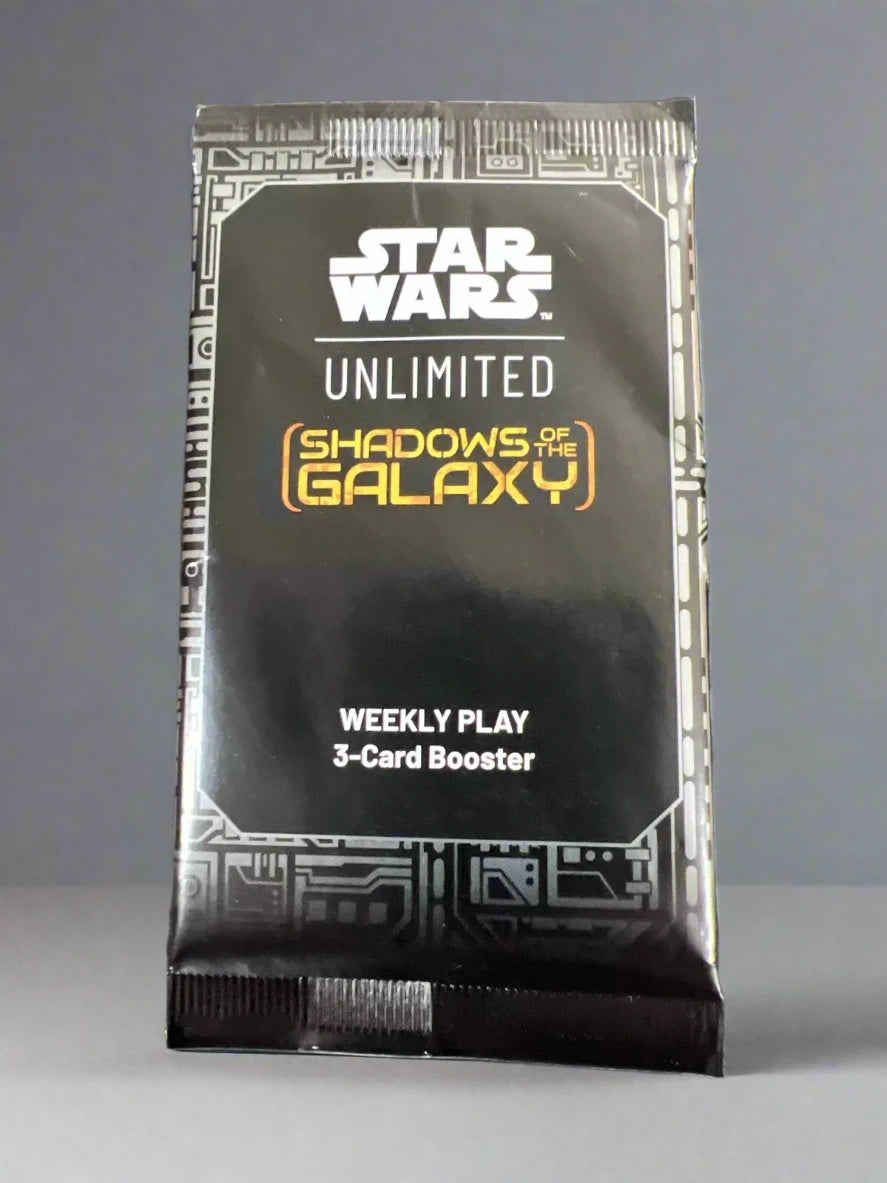 Star Wars Unlimited Shadows Of The Galaxy Weekly Play 3-Card Booster –  Excalibur Comics, Cards and Games