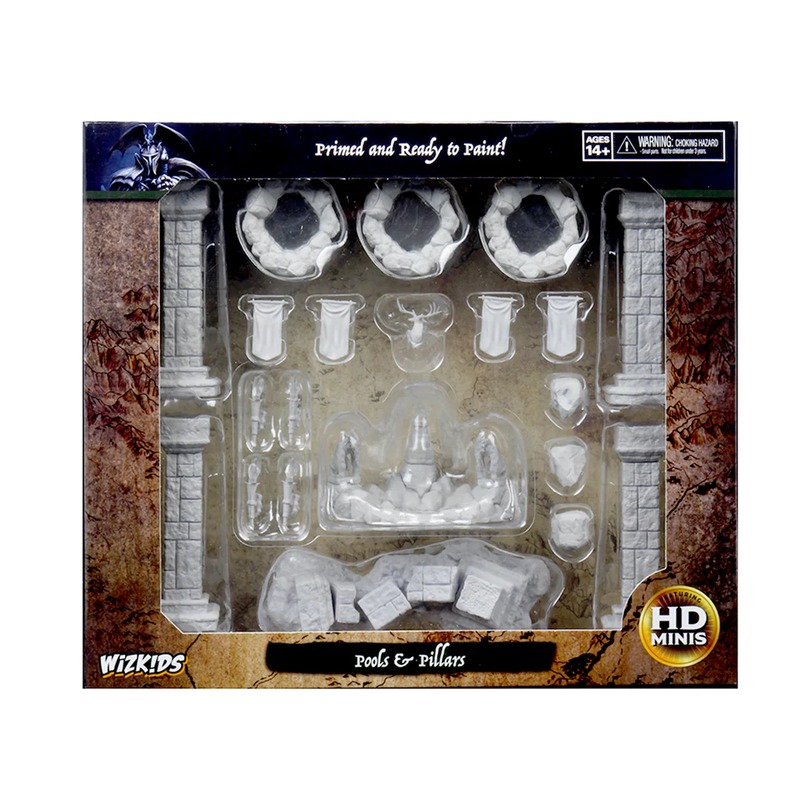 WizKids Deep Cuts Unpainted Miniatures Wave 11 Pools & Pillars