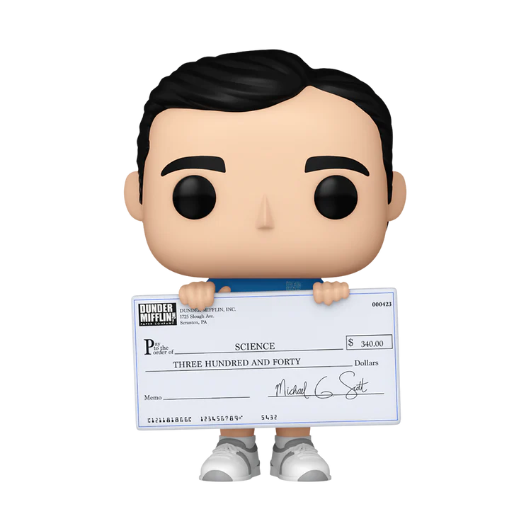 Pop TV The Office Michael with Check Vinyl Figure