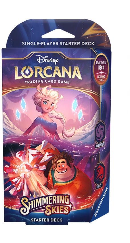 Disney Lorcana Shimmering Skies - Amethyst and Ruby Starter Deck