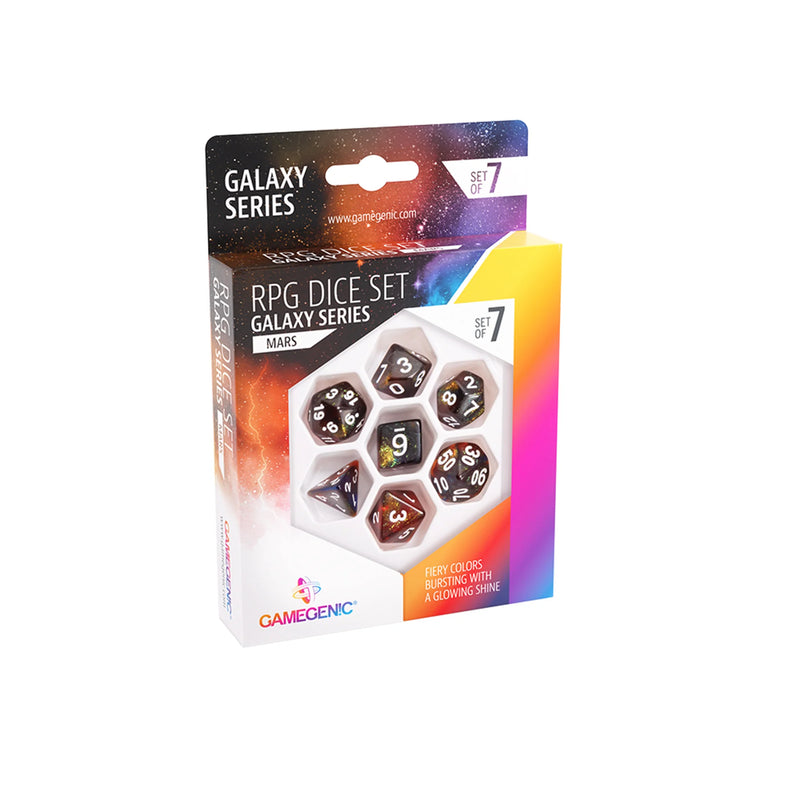 Galaxy Series - Mars - RPG Dice Set (7 count)