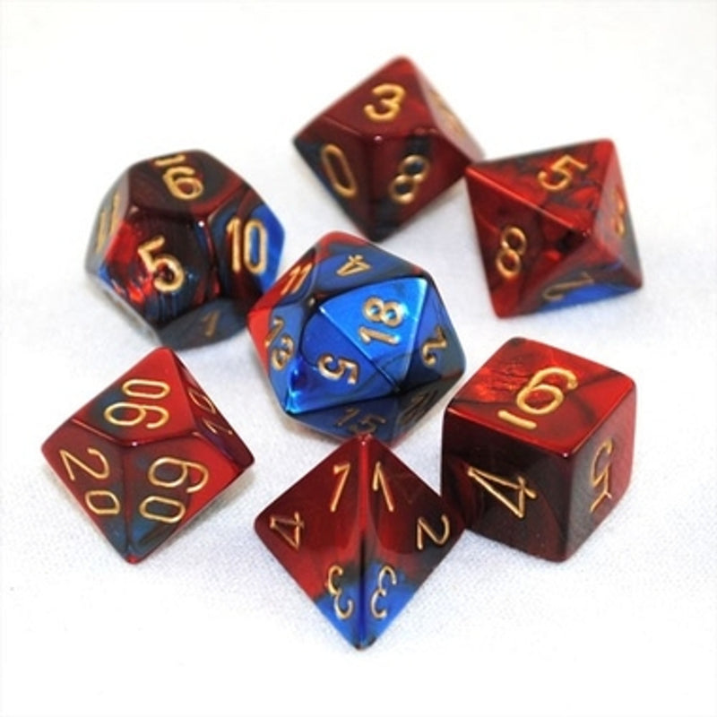 Blue-Red/Gold GEMINI 7-Die Set