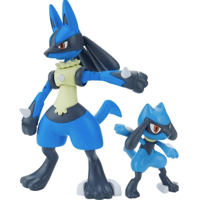 Pokemon Plamo Riolu & Lucario Figure Model Kit