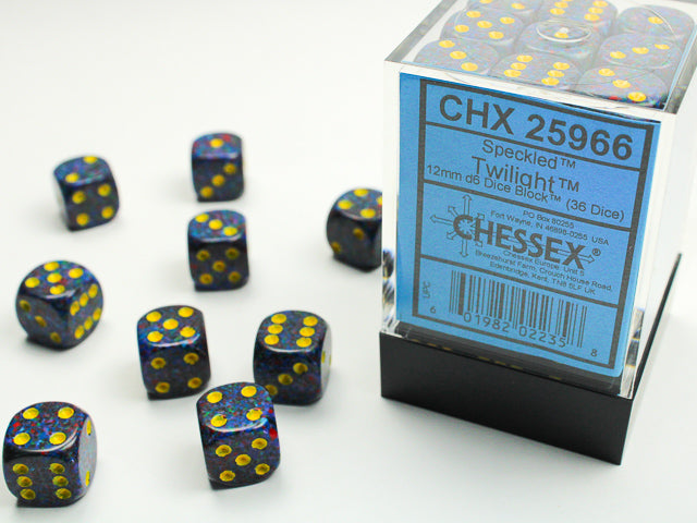 Speckled 12mm D6 Twilight Dice Block (36)