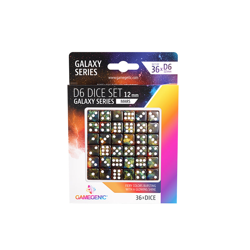 Galaxy Series - Mars - D6 Dice Set 12 mm (36 count)