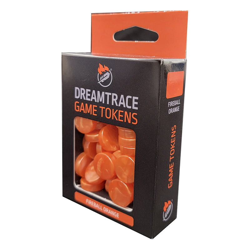 DreamTrace Gaming Tokens: Fireball Orange