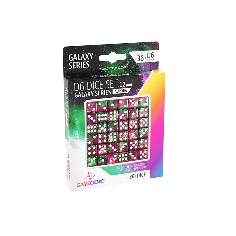 Galaxy Series - Aurora- D6 Dice Set 12 mm (36 count)