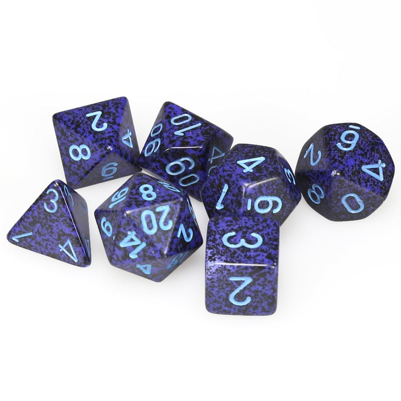 Speckled Cobalt-Blue 7-Die Set