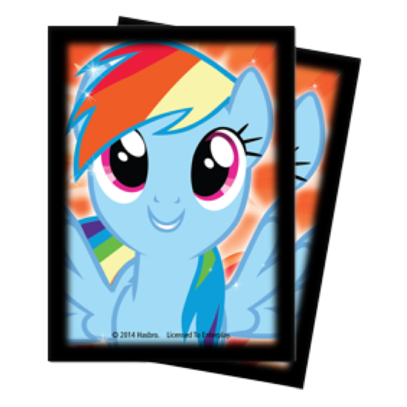 My Little Pony Rainbow Dash Sparkle Deck Protector Sleeves (65 Count)