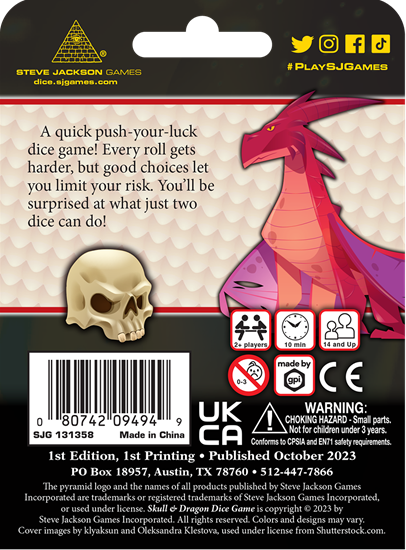 Skull & Dragon Dice Game