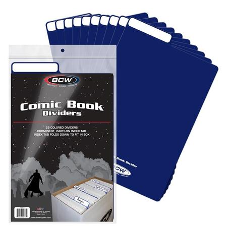 BCW Comic Book Dividers BLUE (25 Pack)