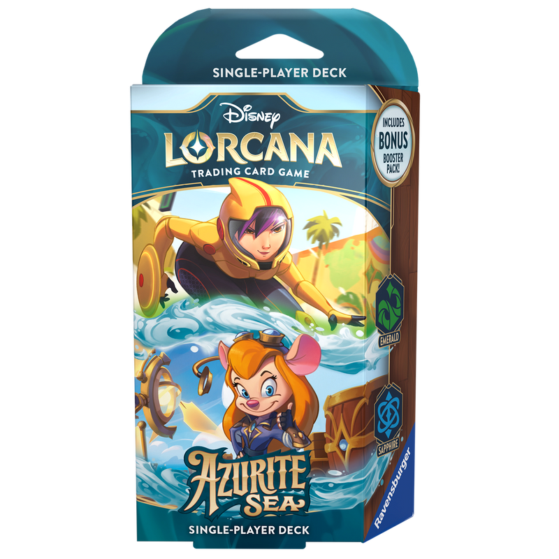 Disney Lorcana Azurite Sea - Emerald and Sapphire Starter Deck