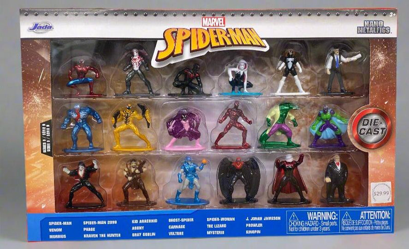 Marvel Spider-Man Nano Metalfigs 18 Pack Set