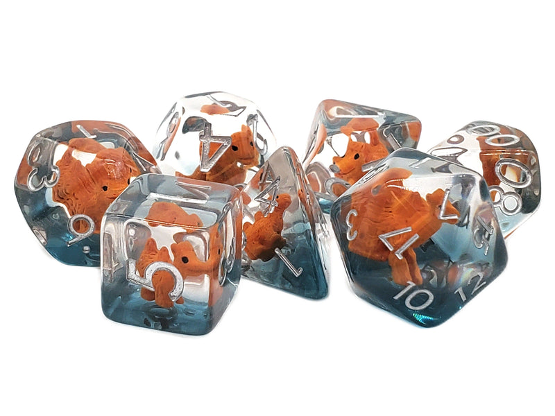 7 Piece RPG Dice Set Animal Kingdom - Camel