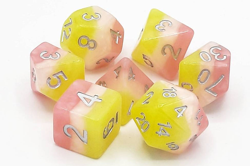 Gradients - Lemonade Stand 7 Piece RPG Dice Set