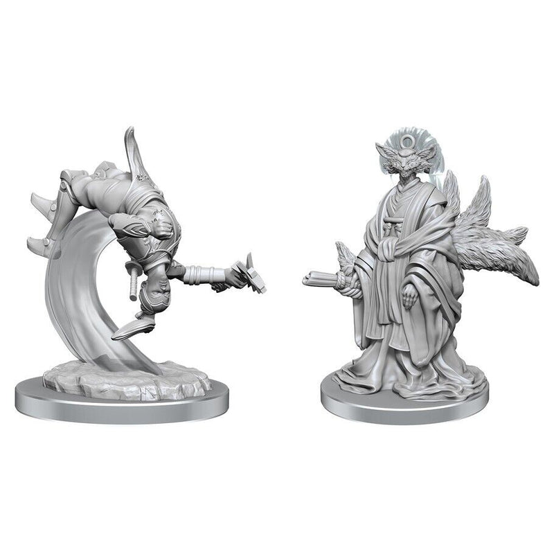 Magic The Gathering Unpainted Miniatures Kotose & Light-Paws