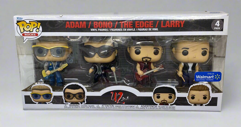 Funko Pop! Rocks U2 Adam Bono The Edge Larry 4 pack Exclusive Vinyl Figures