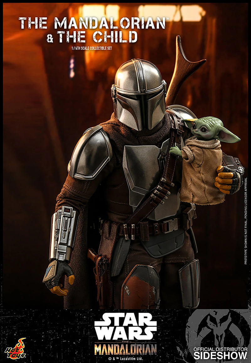 Hot Toys Star Wars The Mandalorian and The Child Sixth Scale Collectible Figure Collector Edition